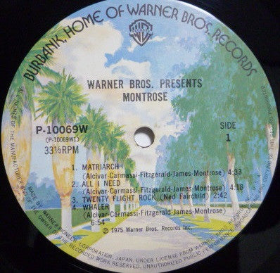 Montrose (2) - Warner Bros. Presents Montrose! (Vinyl, LP, Album)