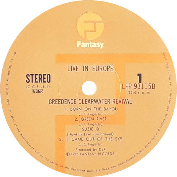 Creedence Clearwater Revival - Live In Europe (Vinyl, LP, Album, St...