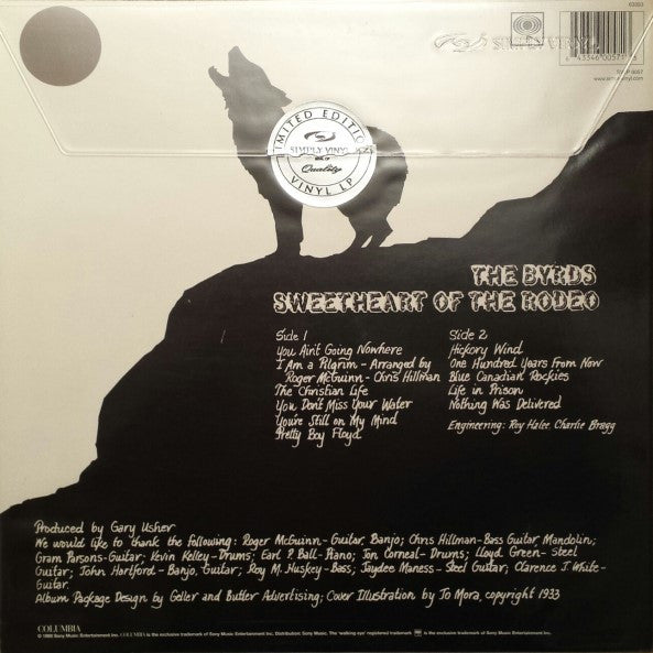 The Byrds - Sweetheart Of The Rodeo (Vinyl, LP, Album, Limited Edition, Reissue) Very Good (VG) / Very Good Plus (VG+)