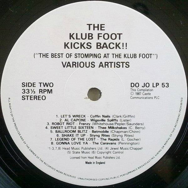 Various - The Klub Foot Kicks Back (Vinyl, LP, Compilation)