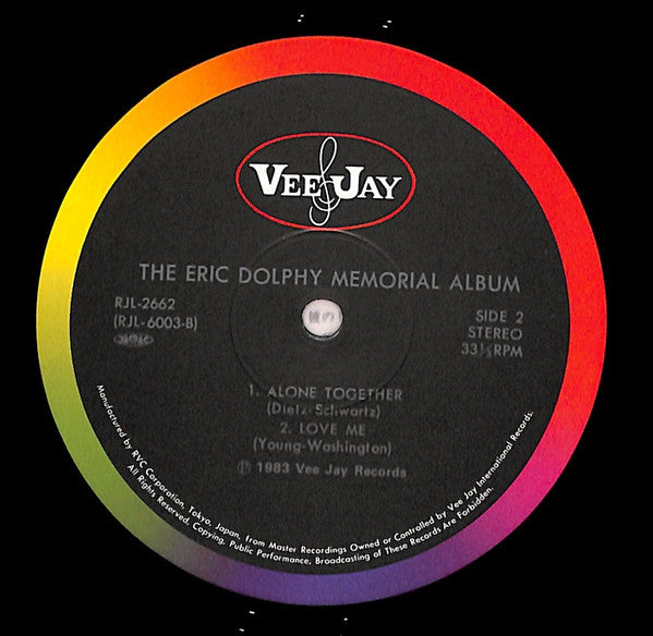 Eric Dolphy - The Eric Dolphy Memorial Album (Vinyl, LP, Album, Reissue, Stereo) Very Good Plus (VG+) / Very Good Plus (VG+)