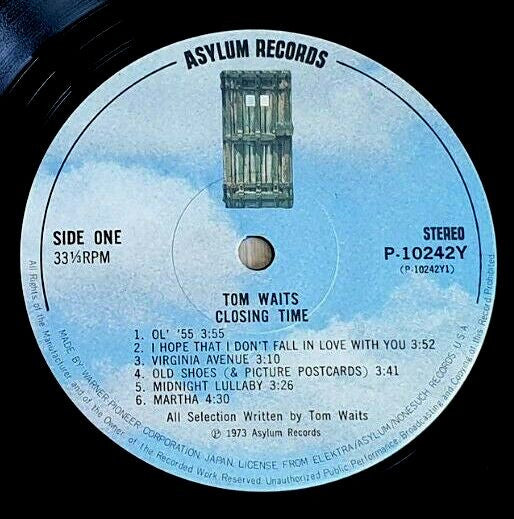 Tom Waits - Closing Time (Vinyl, LP, Album, Stereo)