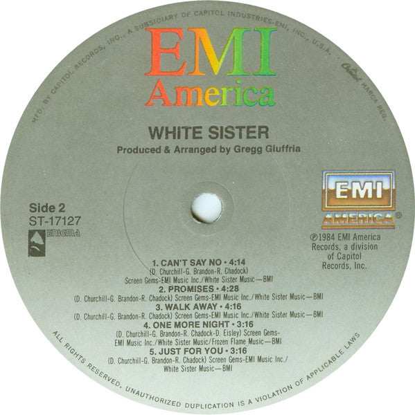 White Sister - White Sister (Vinyl, LP, Album) Very Good Plus (VG+) / Very Good (VG)