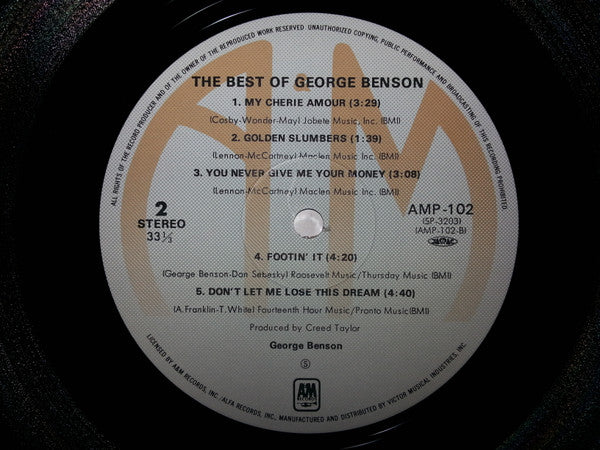 George Benson - the best (Vinyl, LP, Compilation, Stereo) Very Good (VG) / Very Good (VG)
