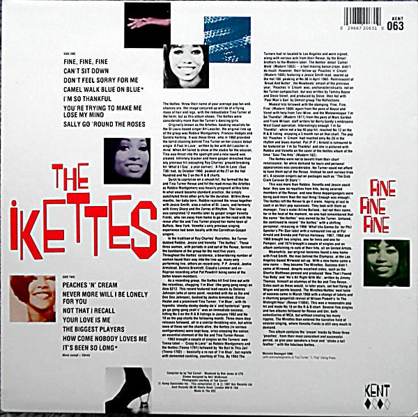 The Ikettes - Fine Fine Fine (Vinyl, LP, Compilation, Reissue) Very Good (VG) / Very Good (VG)