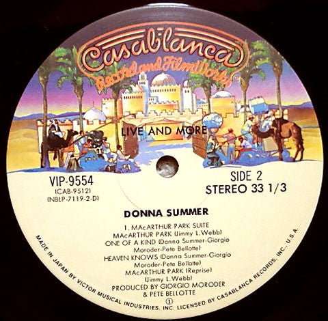 Donna Summer - Live And More (Vinyl, LP, Album)
