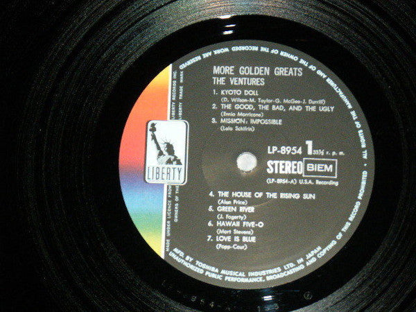 The Ventures - More Golden Greats (Vinyl, LP, Compilation, Stereo) Very Good (VG) / Good Plus (G+)