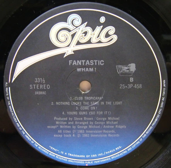 Wham! - Fantastic (Vinyl, LP, Album, Stereo)