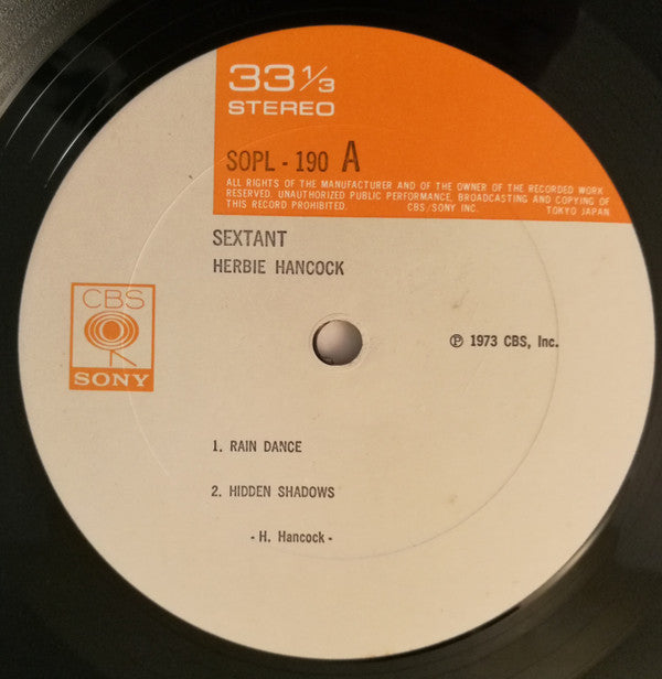 Herbie Hancock - Sextant (Vinyl, LP, Album)