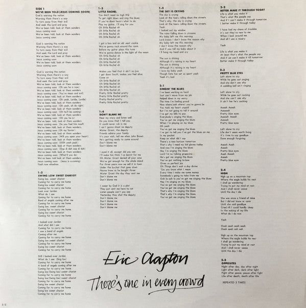 Eric Clapton - There's One In Every Crowd (Vinyl, LP, Album, Reissue)