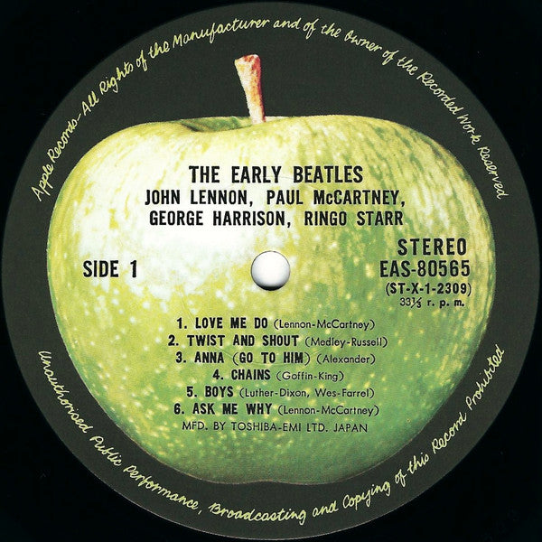 The Beatles - The Early Beatles (Vinyl, LP, Album, Compilation, Rei...