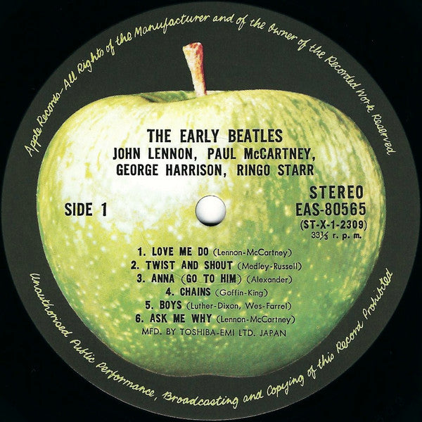 The Beatles - The Early Beatles (Vinyl, LP, Album, Compilation, Reissue, Stereo) Very Good Plus (VG+) / Very Good (VG)