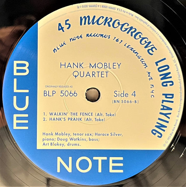 Hank Mobley Quartet - Hank Mobley Quartet (2xVinyl, 12", 45 RPM, Album, Limited Edition, Numbered, Reissue, Mono) Very Good (VG) / Near Mint (NM or M-)