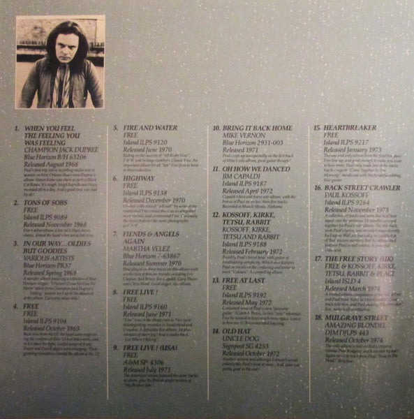 Paul Kossoff - Blue Soul (2xVinyl, LP, Compilation) Very Good (VG) / Very Good (VG)