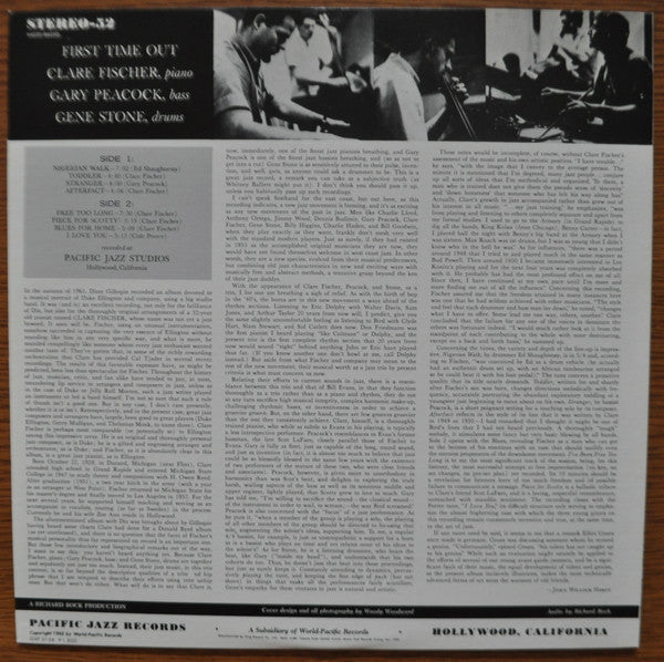 Clare Fischer - First Time Out (Vinyl, LP, Album, Reissue) Near Mint (NM or M-) / Very Good Plus (VG+)