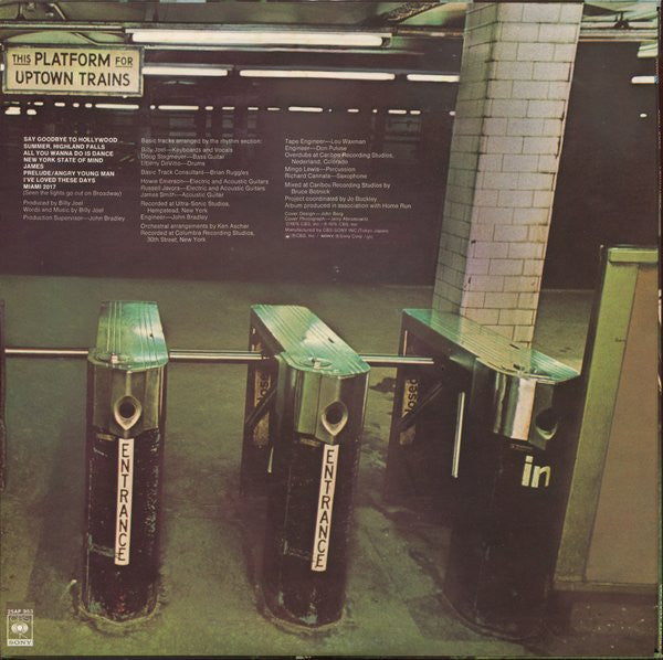 Billy Joel - Turnstiles (Vinyl, LP, Album, Reissue, Stereo)