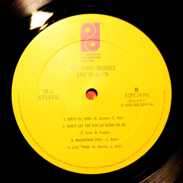 The Three Degrees - Live In Japan (Vinyl, LP, Album)