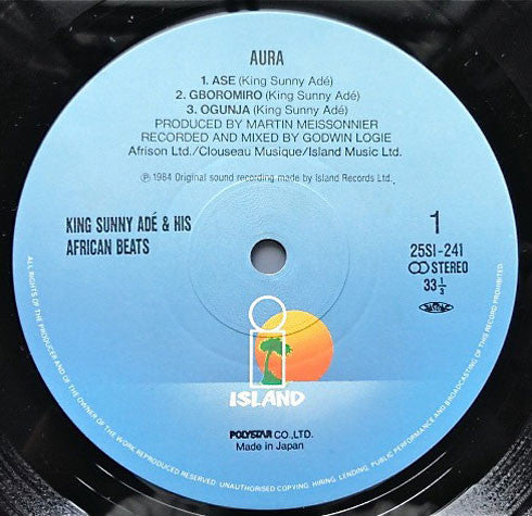 King Sunny Ade & His African Beats - Aura = オーラ (Vinyl, LP, Album, ...