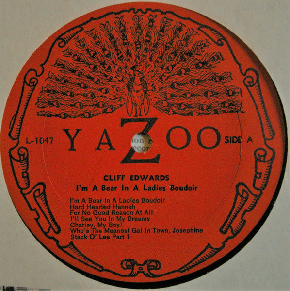 Cliff "Ukulele Ike" Edwards - I'm A Bear In A Lady's Boudoir (Vinyl, LP, Compilation) Very Good (VG) / Very Good (VG)