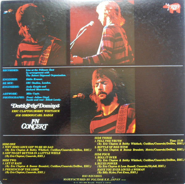 Derek & The Dominos - In Concert (Vinyl, LP, Album, Reissue)
