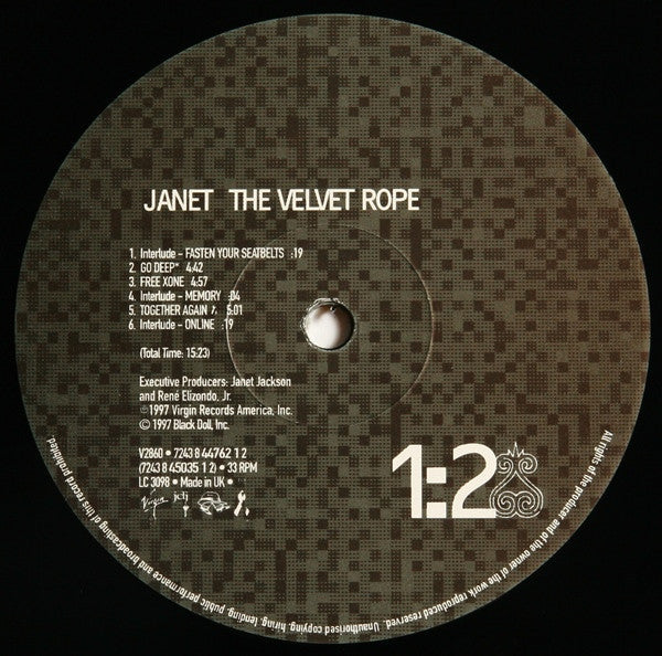 Janet Jackson - The Velvet Rope (Vinyl, LP, Album)