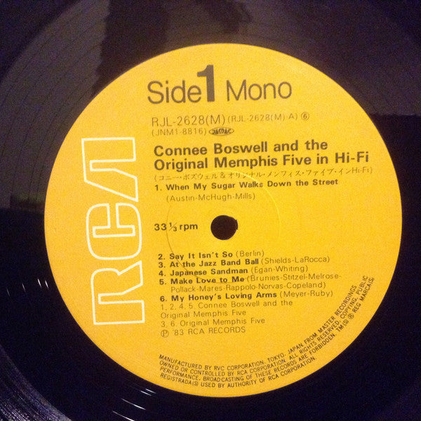 Connie Boswell - Connee Boswell And The Original Memphis Five In Hi-Fi (Vinyl, LP, Album, Reissue, Mono) Very Good Plus (VG+) / Very Good Plus (VG+)