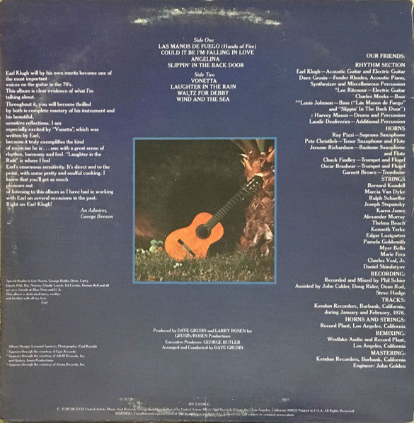 Earl Klugh - Earl Klugh (Vinyl, LP, Album) Good Plus (G+) / Very Good Plus (VG+)