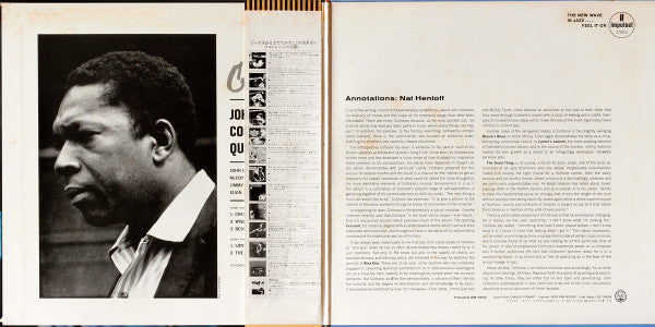 The John Coltrane Quartet - Crescent (Vinyl, LP, Album, Reissue, Stereo) Very Good Plus (VG+) / Very Good Plus (VG+)