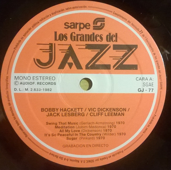 Bobby Hackett - Los Grandes Del Jazz 77 (Vinyl, LP) Very Good Plus (VG+) / Very Good Plus (VG+)