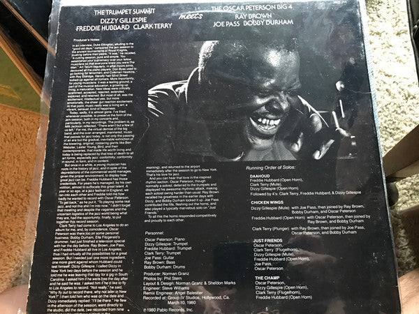 Dizzy Gillespie - The Trumpet Summit Meets The Oscar Peterson Big 4 (Vinyl, LP, Album, Stereo) Very Good Plus (VG+) / Very Good (VG)