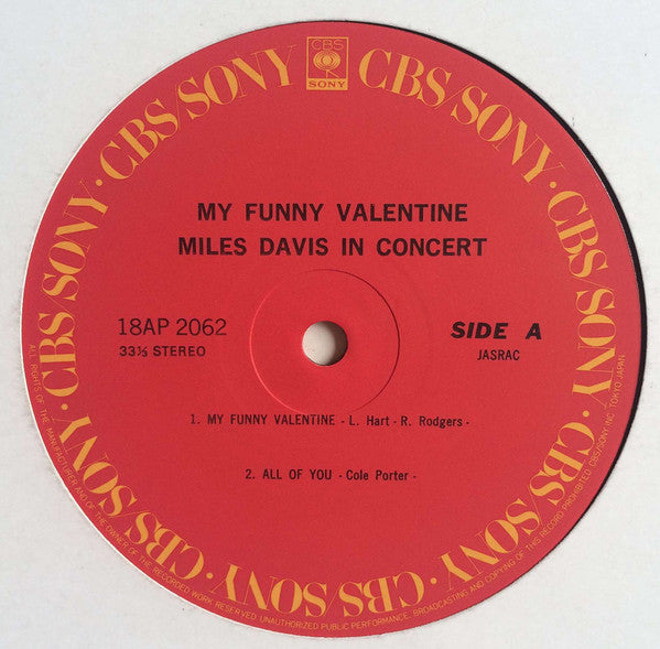 Miles Davis - My Funny Valentine - Miles Davis In Concert (Vinyl, L...