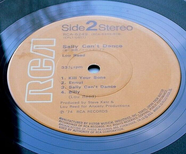 Lou Reed - Sally Can't Dance (Vinyl, LP, Album) Very Good (VG) / Good Plus (G+)