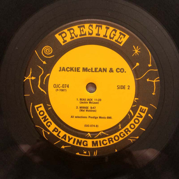 Jackie McLean - Jackie McLean & Co. (Vinyl, LP, Album, Reissue, Mono) Very Good (VG) / Very Good (VG)