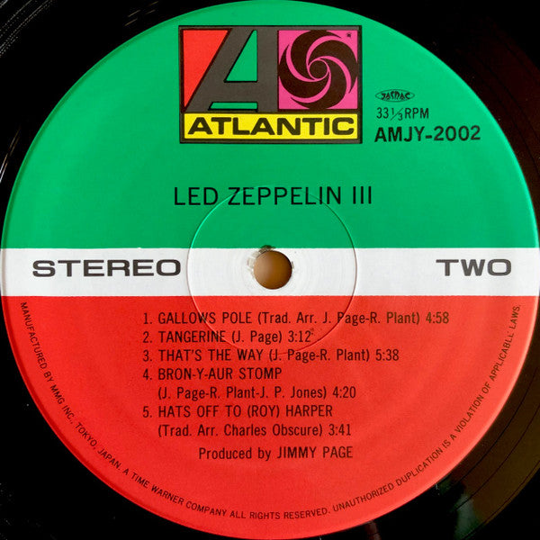 Led Zeppelin - Led Zeppelin III = レッド・ツェッペリン III (Vinyl, LP, Album, Reissue) Near Mint (NM or M-) / Near Mint (NM or M-)