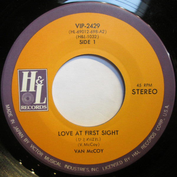 Van McCoy - Love At First Sight (Vinyl, 7", 45 RPM, Single) Very Good Plus (VG+) / Very Good Plus (VG+)