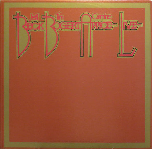 Beck, Bogert & Appice - Beck Bogert & Appice Live (2xVinyl, LP, Album) Very Good Plus (VG+) / Very Good (VG)