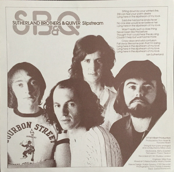 Sutherland Brothers - Slipstream (Vinyl, LP, Album, Stereo) Very Good (VG) / Very Good (VG)