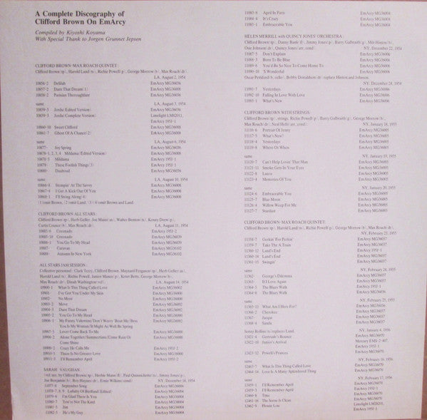 Clifford Brown All Stars - Clifford Brown All Stars (Vinyl, LP, Album, Reissue, Mono) Near Mint (NM or M-) / Very Good Plus (VG+)