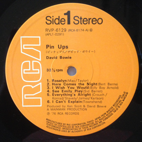 David Bowie - Pinups (Vinyl, LP, Album, Reissue) Very Good (VG) / Very Good (VG)