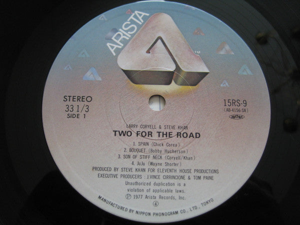 Larry Coryell - Two For The Road (Vinyl, LP, Album, Reissue) Very Good Plus (VG+) / Very Good Plus (VG+)