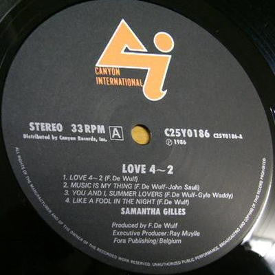 Samantha Gilles - Love 4-2 (Vinyl, LP, Album) Good Plus (G+) / Very Good (VG)