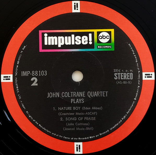 The John Coltrane Quartet - The John Coltrane Quartet Plays (Vinyl,...