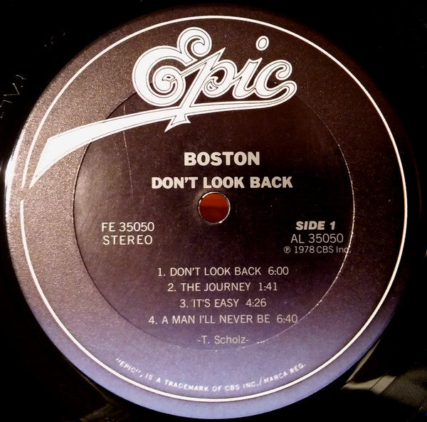 Boston - Don't Look Back (Vinyl, LP, Album, Reissue, Stereo) Very Good (VG) / Very Good Plus (VG+)