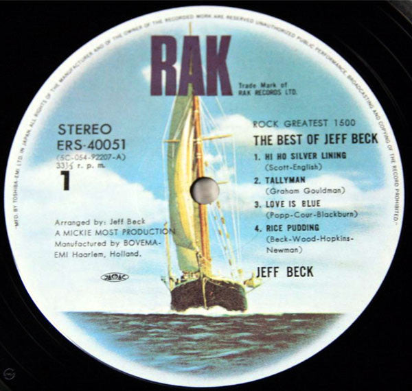 Jeff Beck - The Best Of Jeff Beck (Vinyl, LP, Compilation, Reissue)