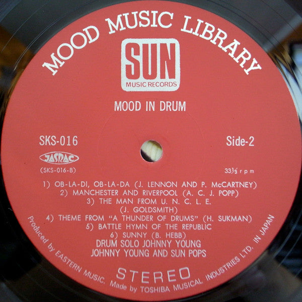 Johnny Young (5) - Mood In Drum (Vinyl, LP, Album, Stereo) Near Mint (NM or M-) / Near Mint (NM or M-)