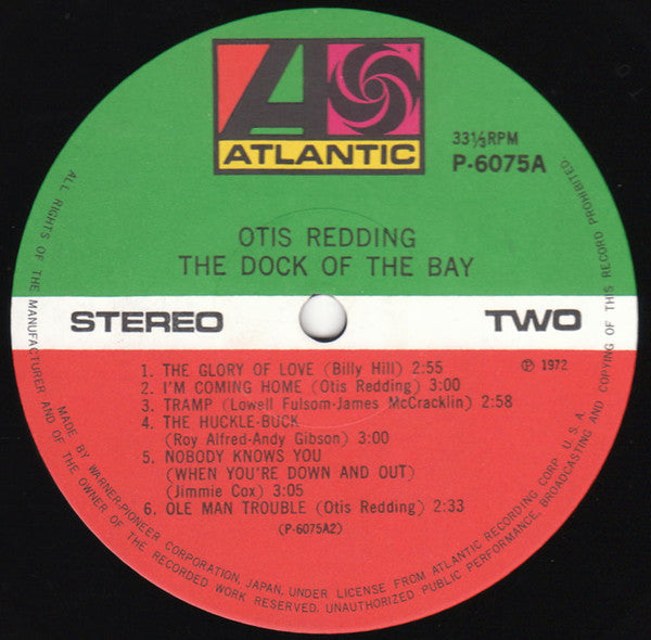 Otis Redding - The Dock Of The Bay (Vinyl, LP, Album, Reissue, Stereo)