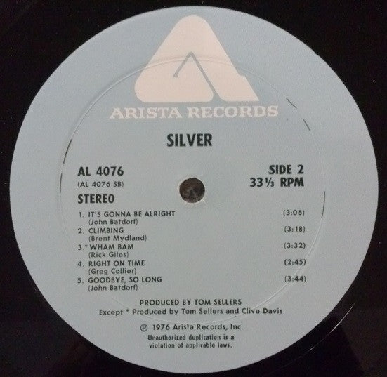 Silver (10) - Silver (Vinyl, LP, Album, Stereo)