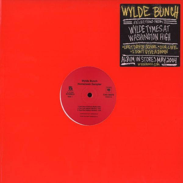 Wylde Bunch - Homeroom Sampler (Vinyl, 12", 33 ⅓ RPM, Sampler) Very Good Plus (VG+) / Very Good Plus (VG+)