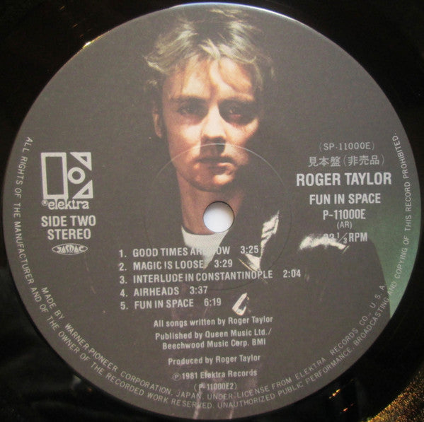 Roger Taylor - Roger Taylor's Fun In Space (Vinyl, LP, Album, Promo) Very Good Plus (VG+) / Very Good Plus (VG+)