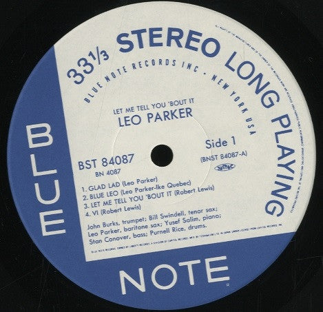 Leo Parker - Let Me Tell You 'Bout It (Vinyl, LP, Album, Stereo, Re...
